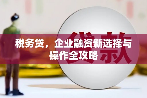江干税务贷，企业融资新选择与操作全攻略