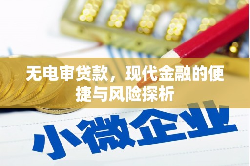 江干无电审贷款，现代金融的便捷与风险探析