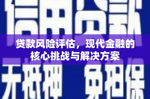 江干贷款风险评估，现代金融的核心挑战与解决方案