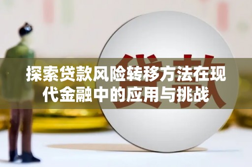 江干探索贷款风险转移方法在现代金融中的应用与挑战