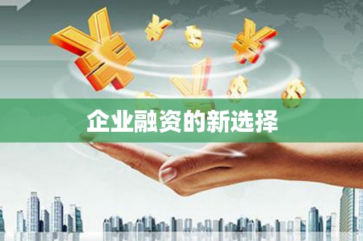 江干企业融资的新选择