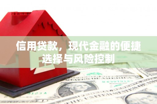 江干信用贷款，现代金融的便捷选择与风险控制