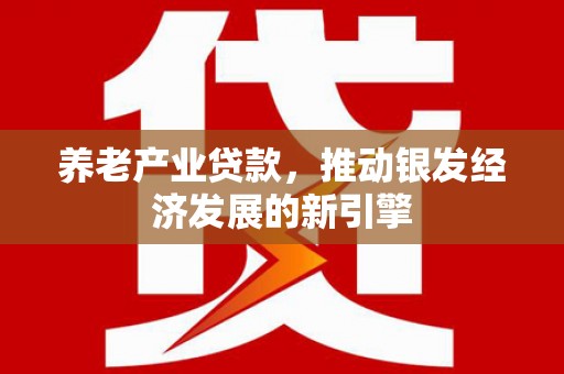 江干养老产业贷款，推动银发经济发展的新引擎