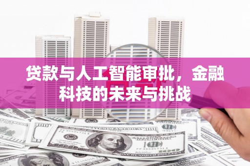江干贷款与人工智能审批，金融科技的未来与挑战