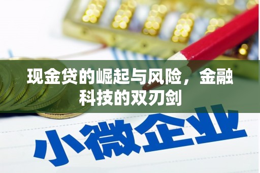 江干现金贷的崛起与风险，金融科技的双刃剑