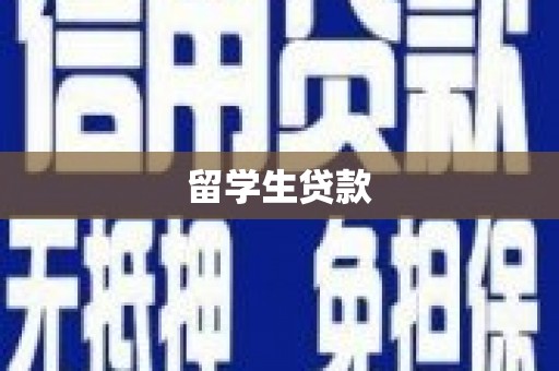 江干留学生贷款