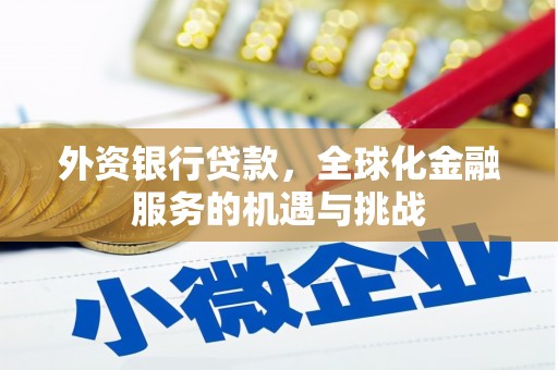 江干外资银行贷款，全球化金融服务的机遇与挑战