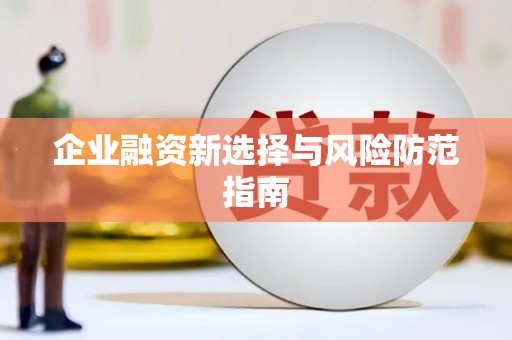 江干企业融资新选择与风险防范指南
