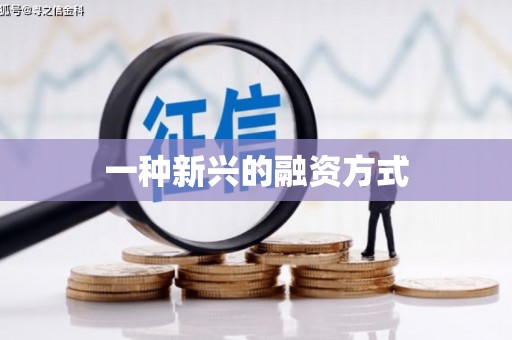 江干一种新兴的融资方式